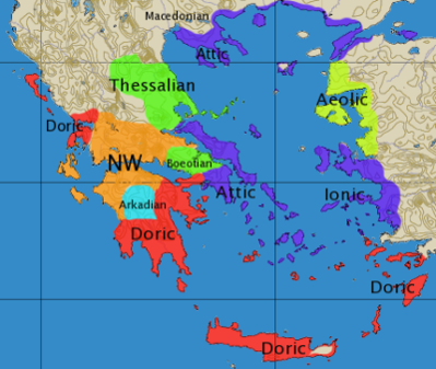 dorian civilization map